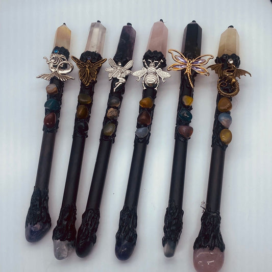 Natural Crystal Magic Wand Fairy Stick