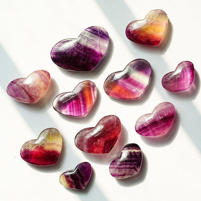 Natural Fluorite Heart