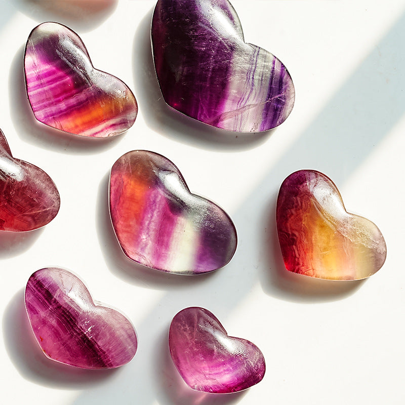 Natural Fluorite Heart