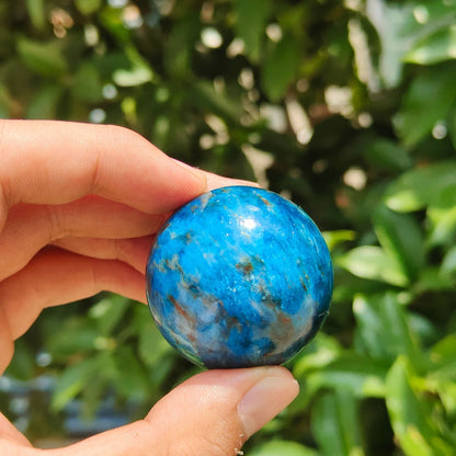 Blue Phosphates Crystal Sphere