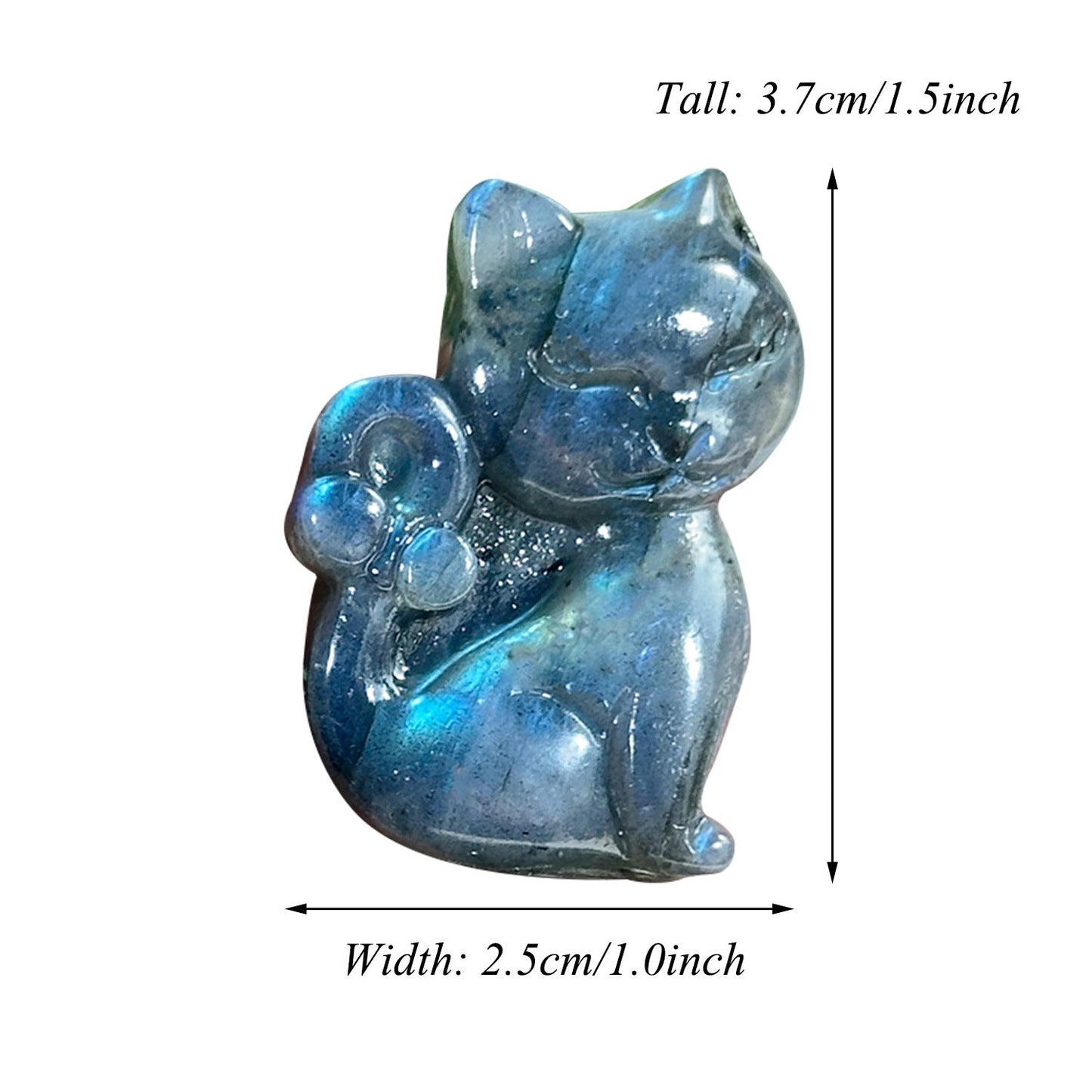 Labradorite Purple Yellow Blue Light Cute Cat