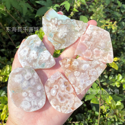 Cherry Blossom Agate Slice